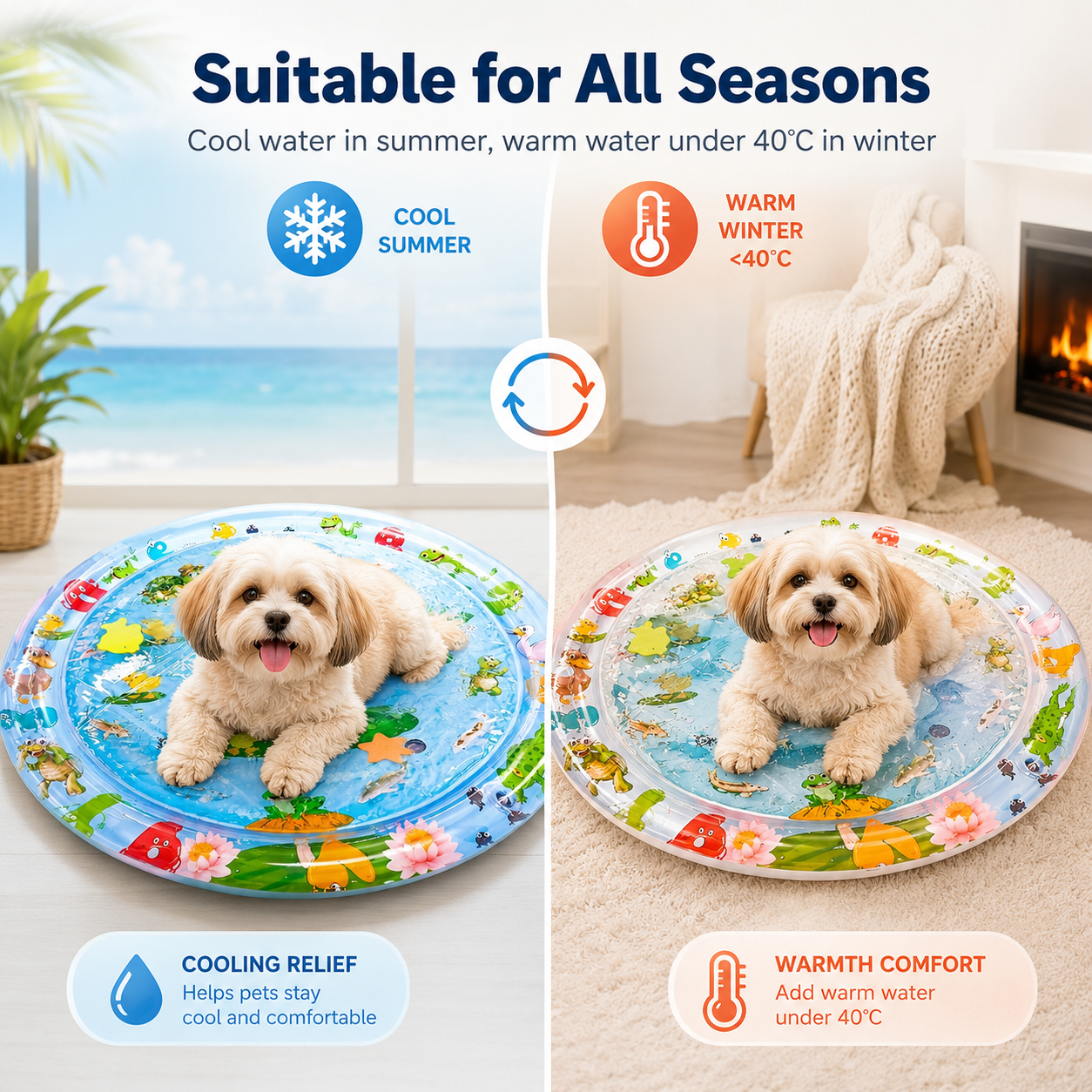 Summer Pet Cooling Water Bed Mat