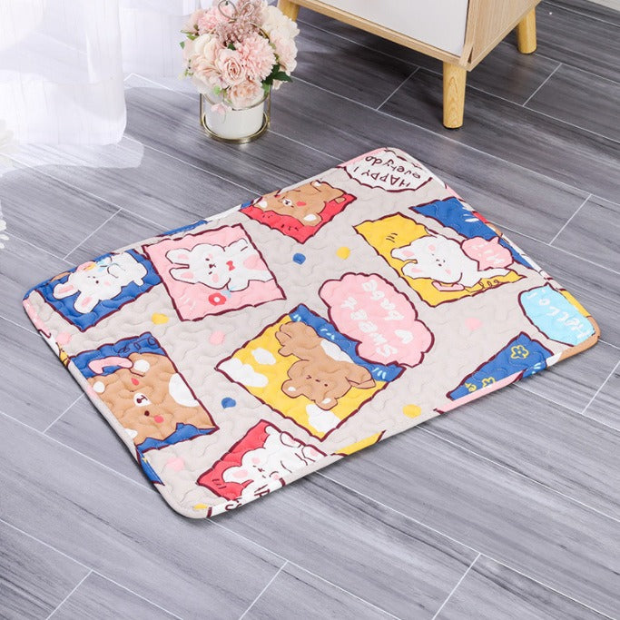 Cute Self-Cooling Pet Mat — Keeps Dogs & Cats Cool All Summer