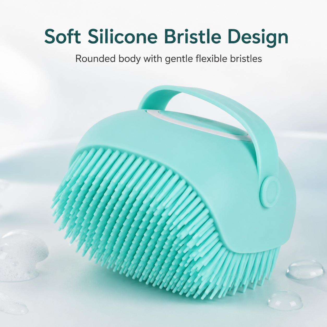 Soft silicone bristle design
