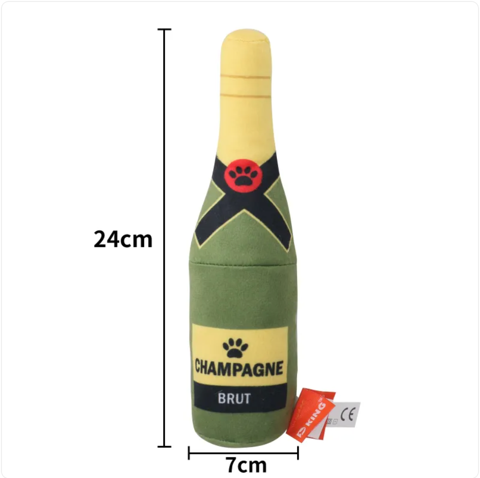 Happy Hour Bottle Dog Chew Toy — Vodka, Tequila & Whiskey Designs