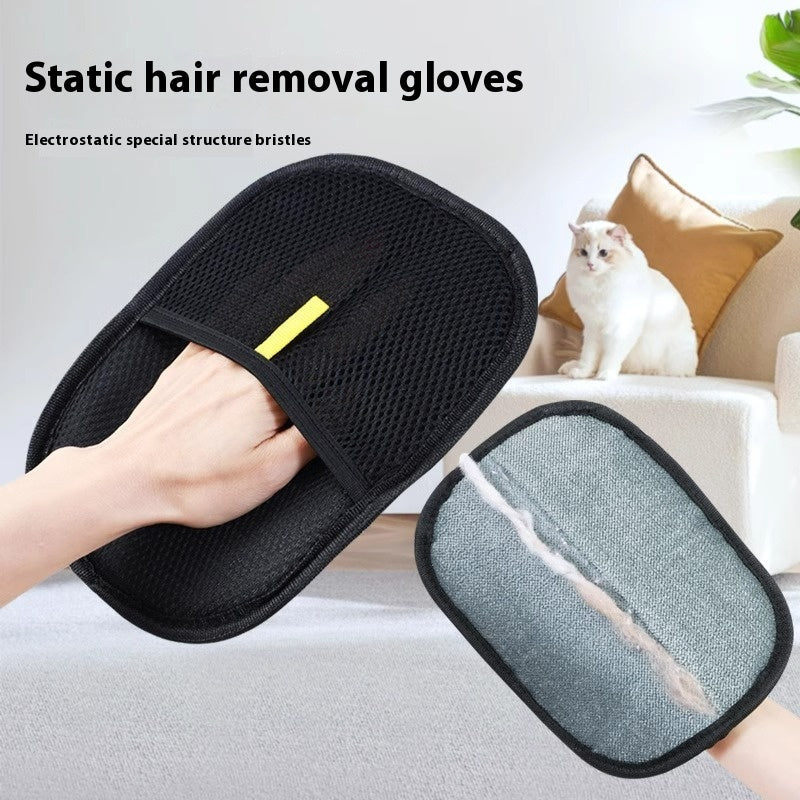 Deshedding Pet Grooming Glove — Gentle Fur Removal for Dogs & Cats