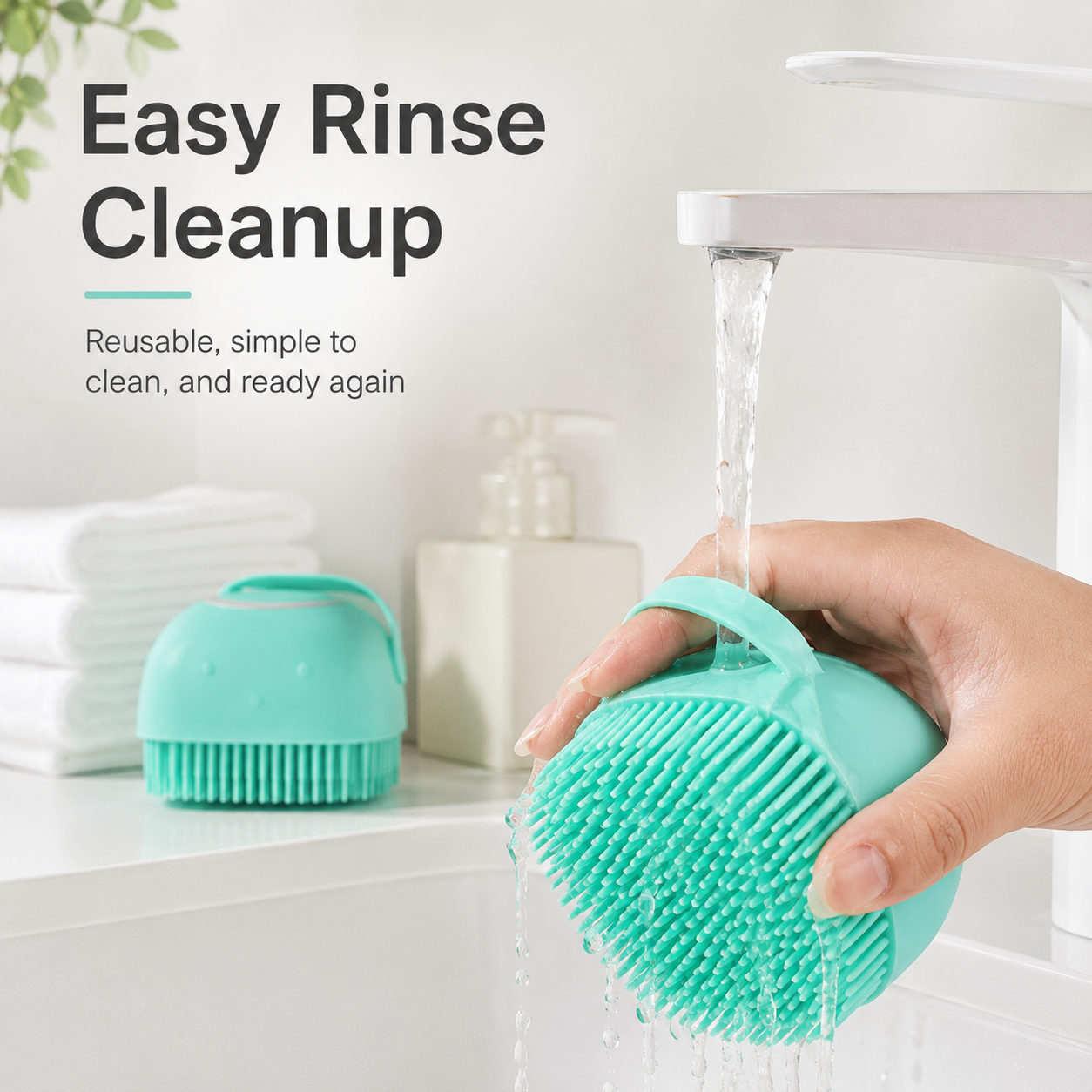 Easy rinse cleanup