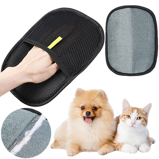 Deshedding Pet Grooming Glove — Gentle Fur Removal for Dogs & Cats