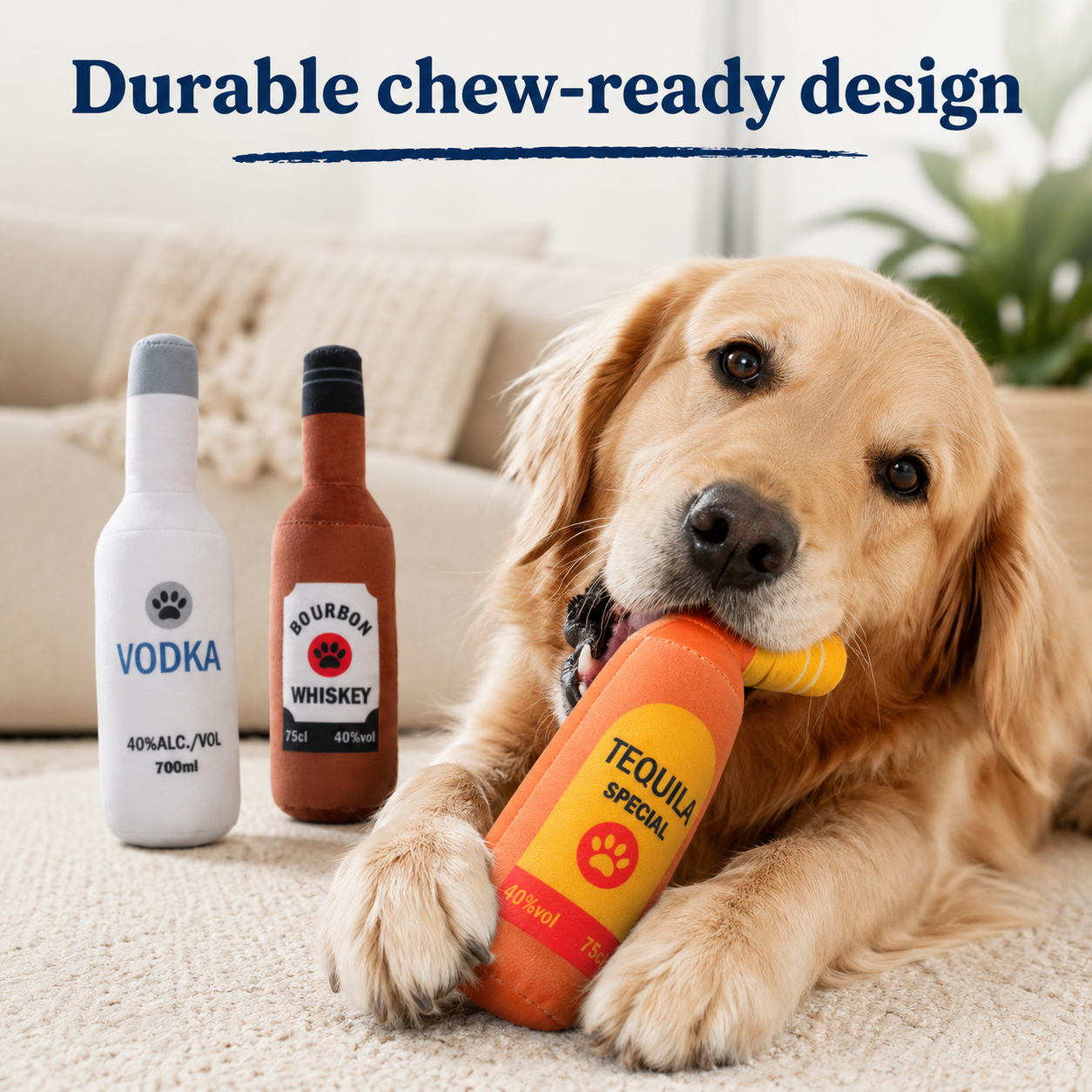 Durable chew-ready design