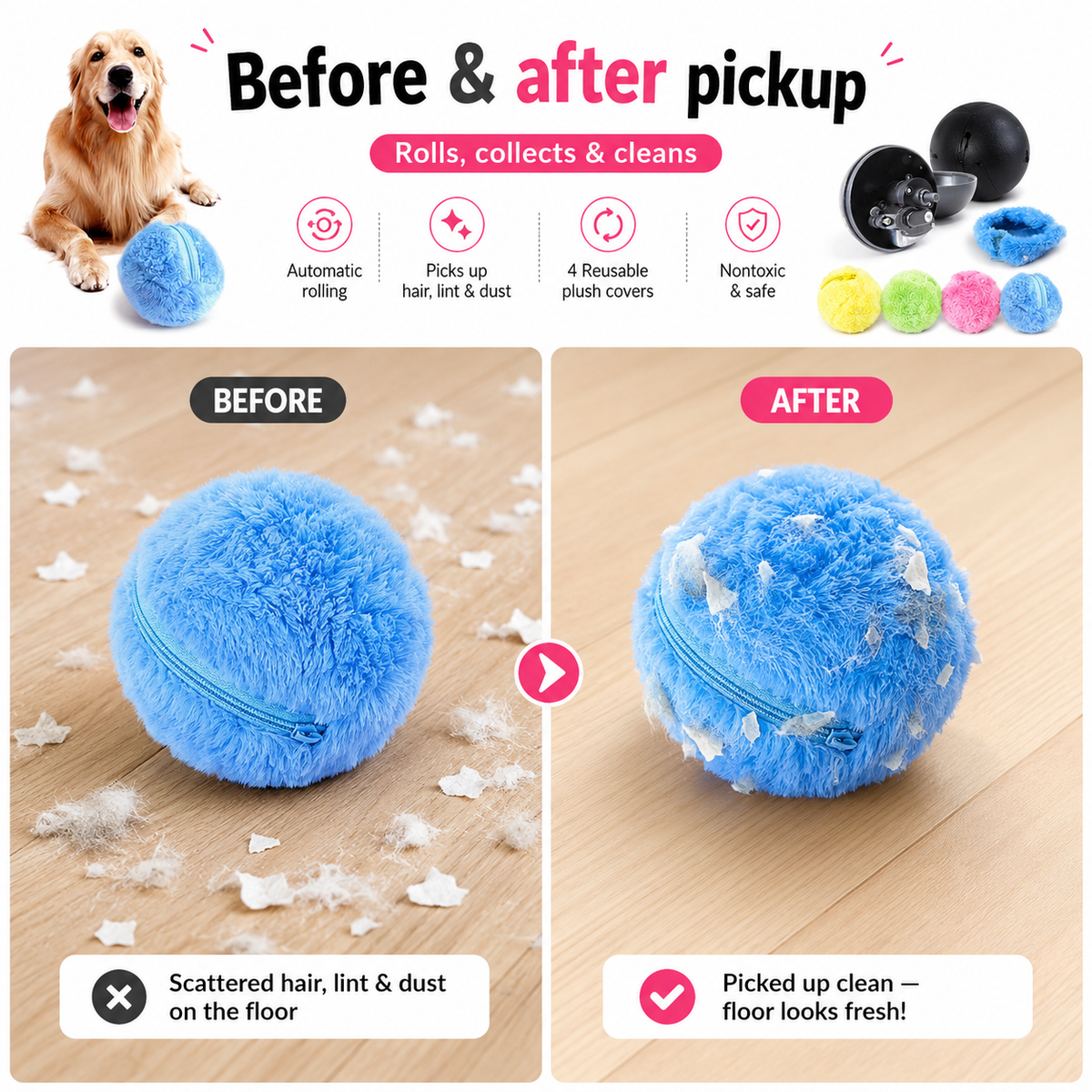 Before & after pickup